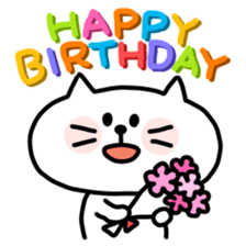 Celebrate birthdays with animals sticker #11798729
