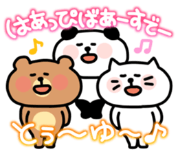 Celebrate birthdays with animals sticker #11798734