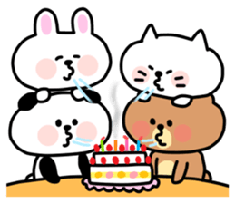 Celebrate birthdays with animals sticker #11798735