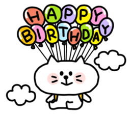 Celebrate birthdays with animals sticker #11798748