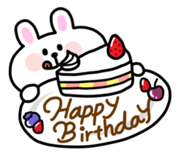 Celebrate birthdays with animals sticker #11798763