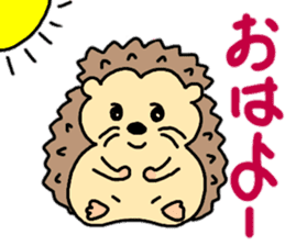 Daily conversation of hedgehog sticker #11799086