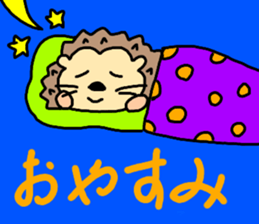 Daily conversation of hedgehog sticker #11799125