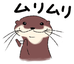 Oriental small-clawed otter sticker sticker #11799295