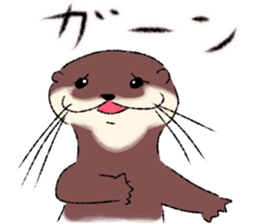 Oriental small-clawed otter sticker sticker #11799300