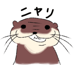 Oriental small-clawed otter sticker sticker #11799305