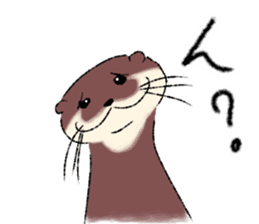 Oriental small-clawed otter sticker sticker #11799313