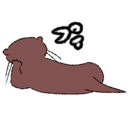 Oriental small-clawed otter sticker sticker #11799319