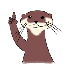 Oriental small-clawed otter sticker sticker #11799320