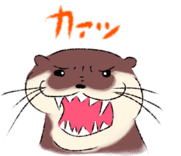 Oriental small-clawed otter sticker sticker #11799322