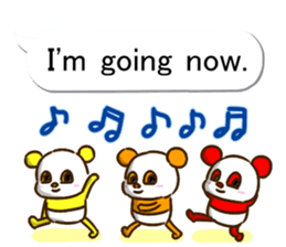 colorful panda message3 (english ver) sticker #11799528