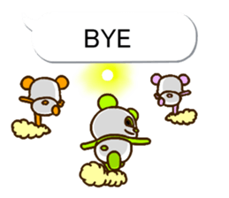 colorful panda message3 (english ver) sticker #11799558