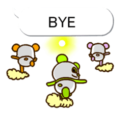 colorful panda message3 (english ver) sticker #11799558