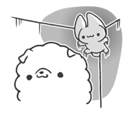 Invective kitten & Faithful dog puppy 3 sticker #11799646