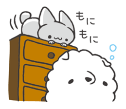 Invective kitten & Faithful dog puppy 3 sticker #11799648