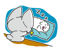 Invective kitten & Faithful dog puppy 3 sticker #11799649