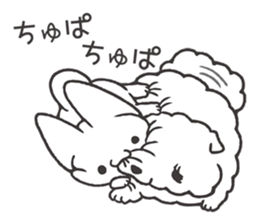 Invective kitten & Faithful dog puppy 3 sticker #11799656