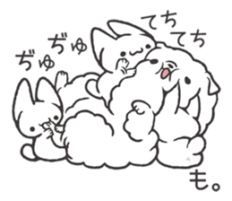 Invective kitten & Faithful dog puppy 3 sticker #11799657