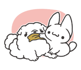 Invective kitten & Faithful dog puppy 3 sticker #11799658