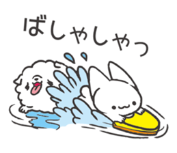 Invective kitten & Faithful dog puppy 3 sticker #11799670