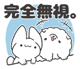 Invective kitten & Faithful dog puppy 3 sticker #11799676