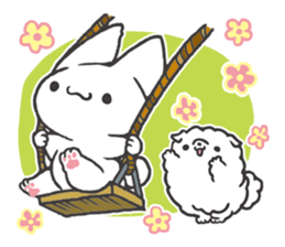 Invective kitten & Faithful dog puppy 3 sticker #11799680