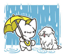 Invective kitten & Faithful dog puppy 3 sticker #11799682