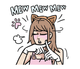 AsB - 124 Neko Girls sticker #11800487