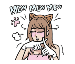 AsB - 124 Neko Girls sticker #11800487