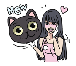 AsB - 124 Neko Girls sticker #11800488