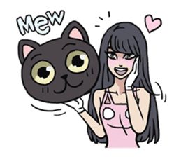 AsB - 124 Neko Girls sticker #11800488