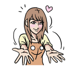 AsB - 124 Neko Girls sticker #11800490