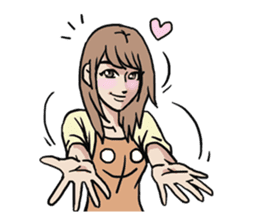 AsB - 124 Neko Girls sticker #11800490