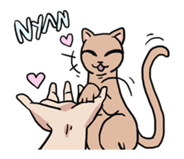 AsB - 124 Neko Girls sticker #11800491