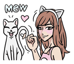 AsB - 124 Neko Girls sticker #11800492