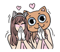 AsB - 124 Neko Girls sticker #11800493
