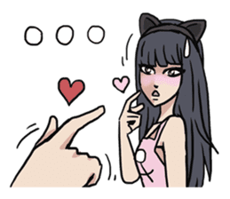 AsB - 124 Neko Girls sticker #11800495