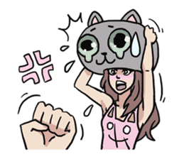 AsB - 124 Neko Girls sticker #11800496