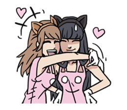 AsB - 124 Neko Girls sticker #11800500