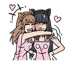 AsB - 124 Neko Girls sticker #11800500