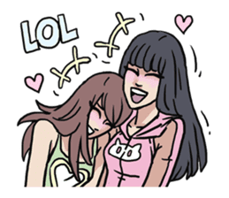 AsB - 124 Neko Girls sticker #11800501