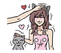 AsB - 124 Neko Girls sticker #11800505