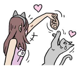 AsB - 124 Neko Girls sticker #11800506