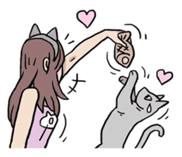 AsB - 124 Neko Girls sticker #11800506