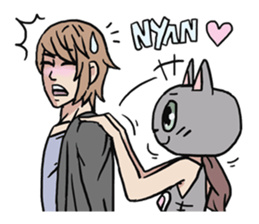 AsB - 124 Neko Girls sticker #11800511