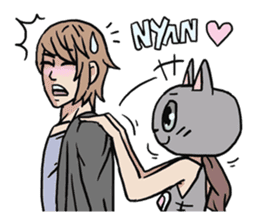 AsB - 124 Neko Girls sticker #11800511