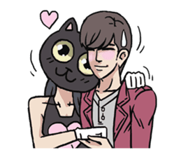 AsB - 124 Neko Girls sticker #11800512