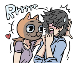 AsB - 124 Neko Girls sticker #11800514