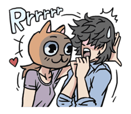 AsB - 124 Neko Girls sticker #11800514