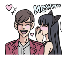 AsB - 124 Neko Girls sticker #11800516